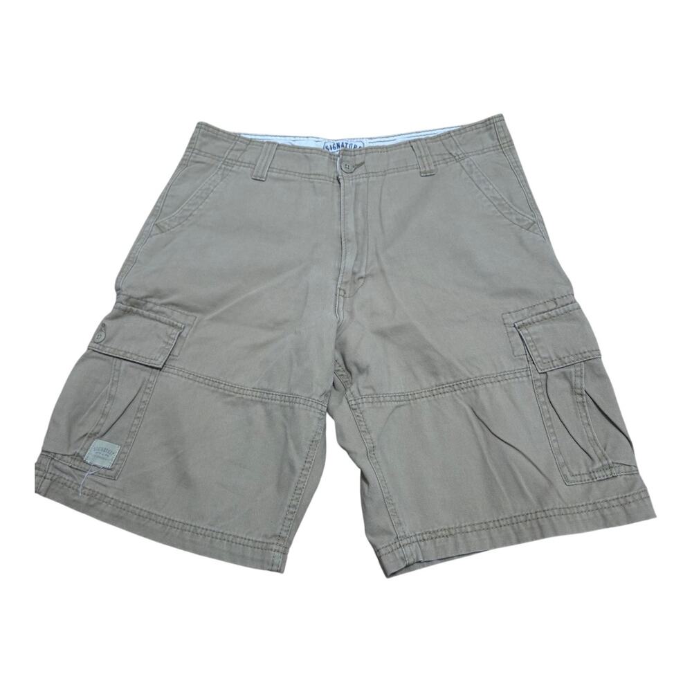 Signature by Levi Strauss & Co Men’s Cargo Shorts Size 34 Tan Khaki Rugged